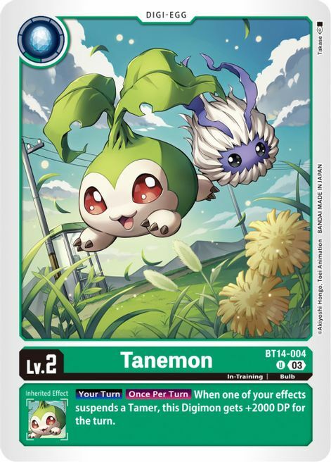 Tanemon Card Front