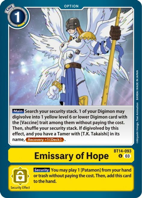 Emissary of Hope Card Front