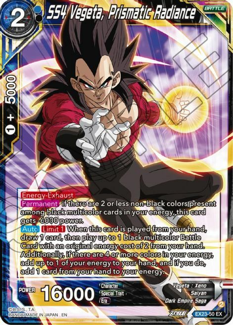 SS4 Vegeta, Prismatic Radiance Frente