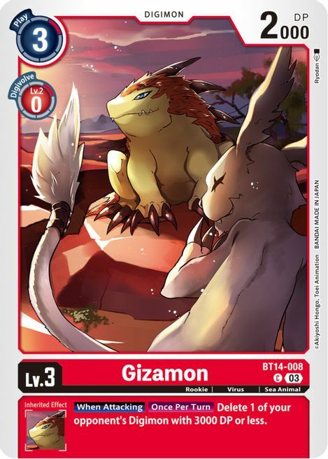 Gizamon Card Front