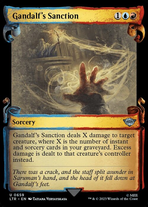 Sanzione di Gandalf Card Front