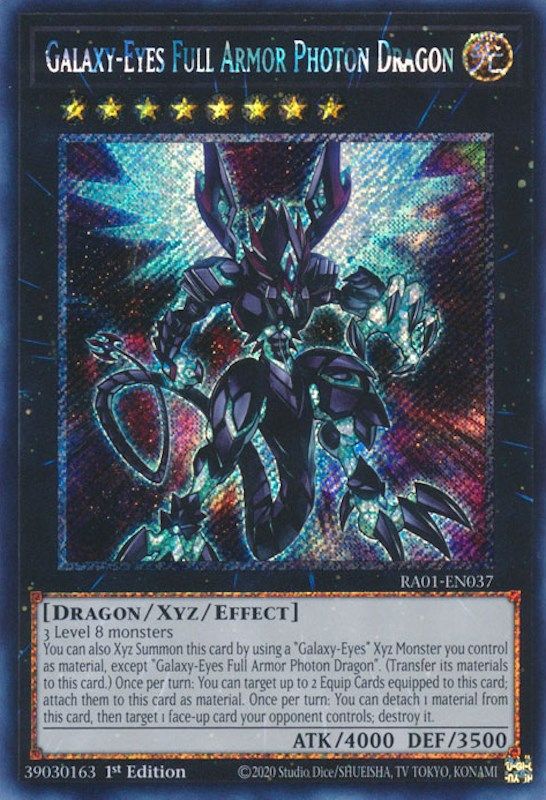 Galaxy-Eyes Full Armor Photon Dragon 25th Anniversary Rarity Collection ...