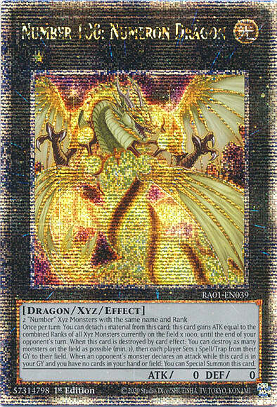 Number 100: Numeron Dragon Card Front