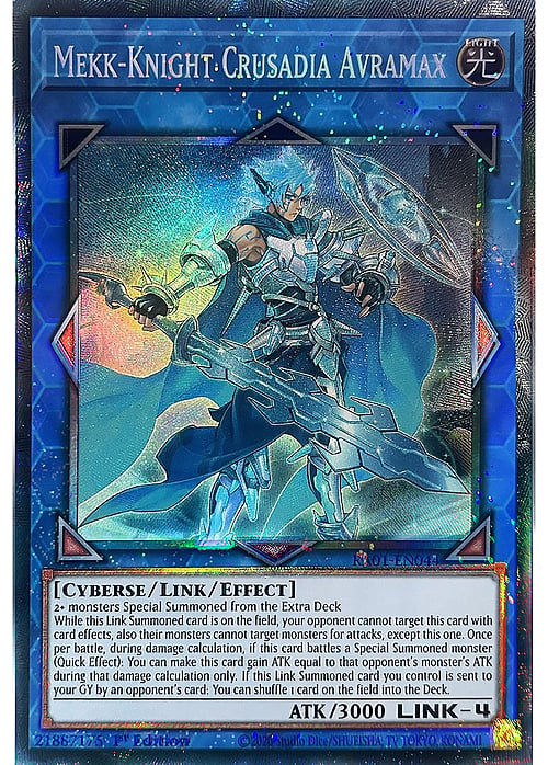 Mekk-Knight Crusadia Avramax Card Front