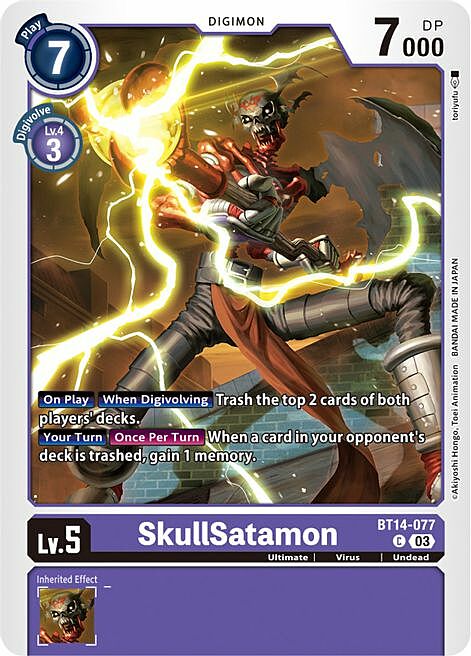 SkullSatamon Card Front