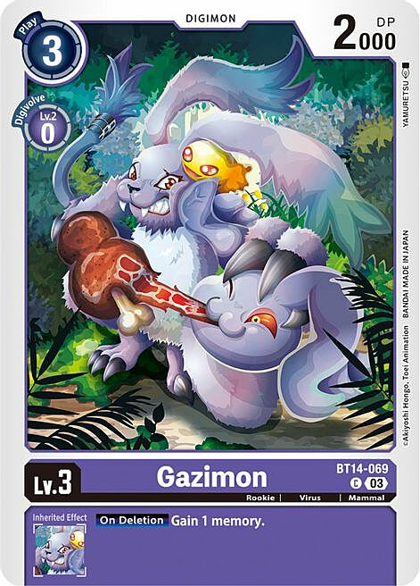 Gazimon Card Front