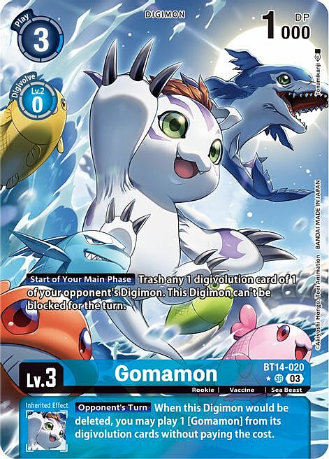 Gomamon Card Front