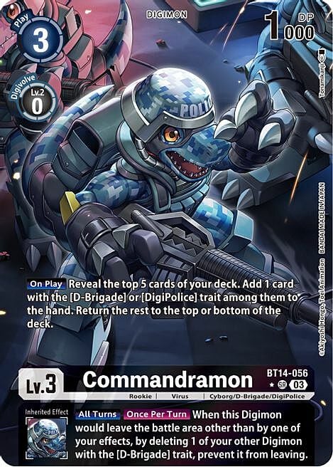 Commandramon Card Front