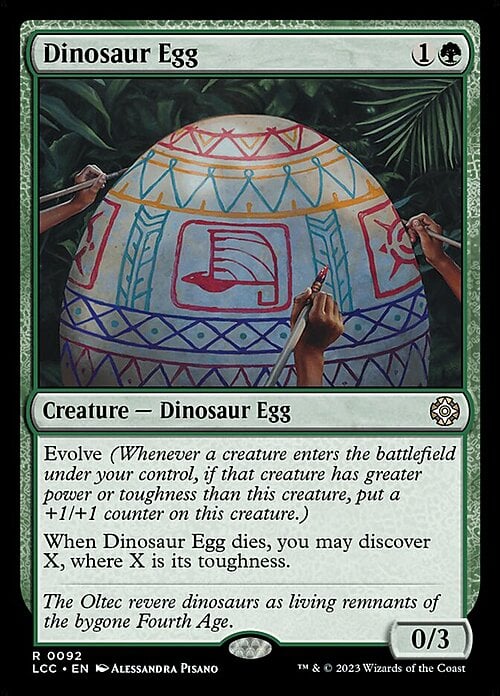 Uovo di Dinosauro Card Front
