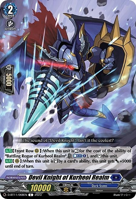 Devil Knight of Kurheol Realm Card Front