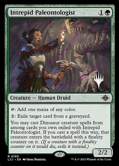 Paleontologa Intrepida Card Front
