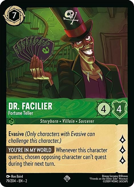 Dr. Facilier - Fortune Teller Card Front