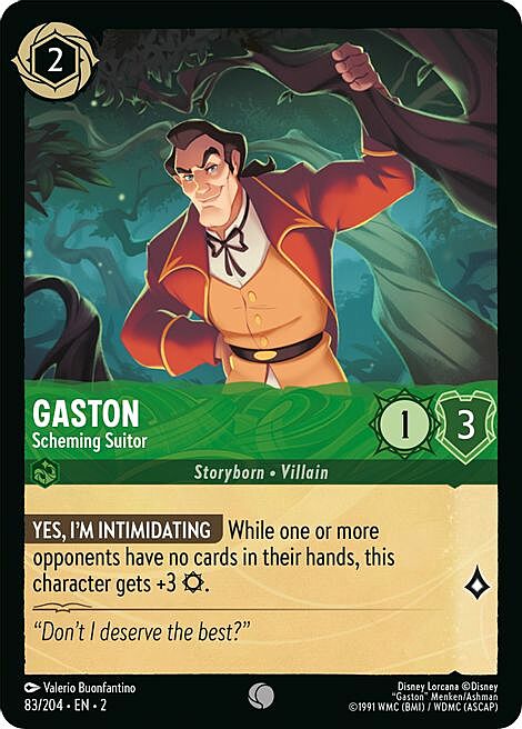 Gaston - Scheming Suitor Frente