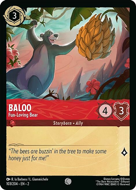 Balu - Lively Bear Card Front