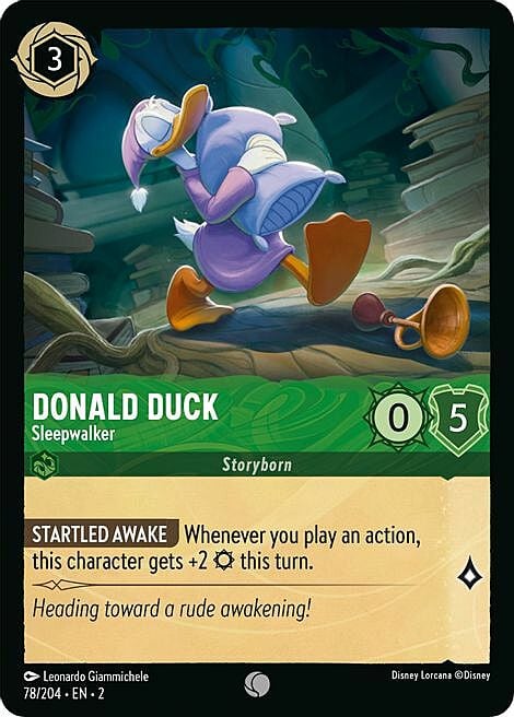 Donald Duck - Sleepwalker Card Front