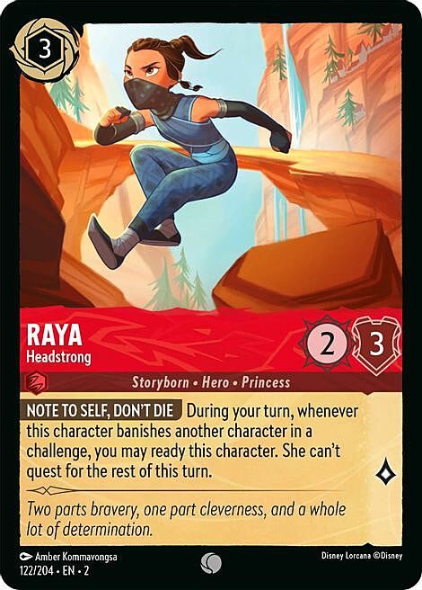 Raya - Headstrong Card Front