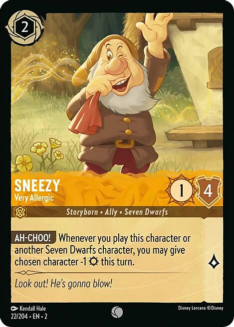 Sneezy - Very Allergic Frente