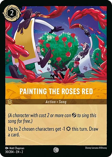 Painting the Roses Red Card Front