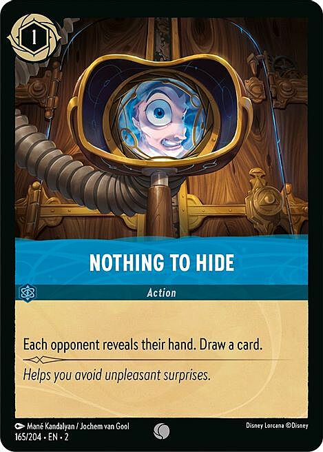 Nothing to Hide Card Front