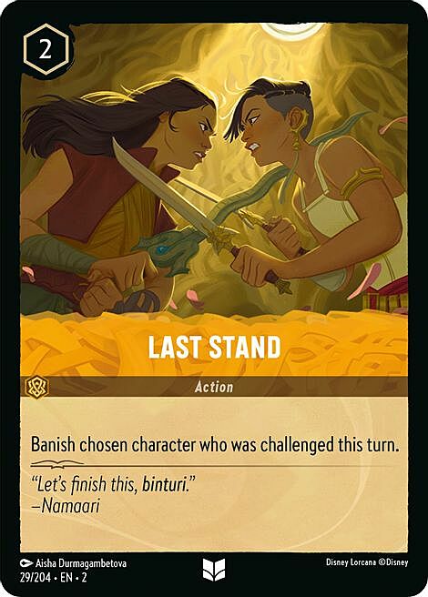 Last Stand Card Front