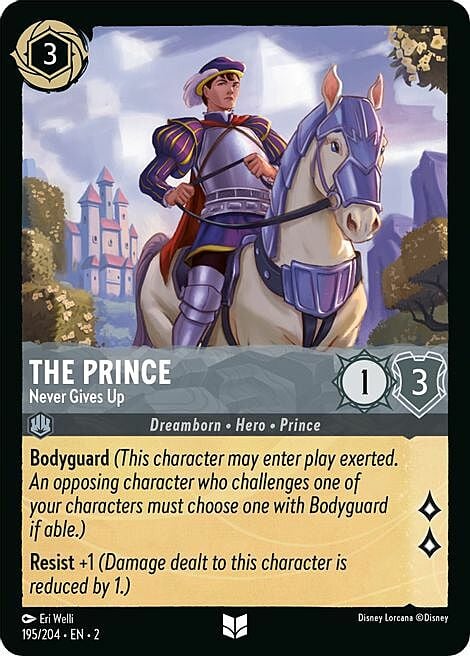 The Prince - Never Gives Up Card Front