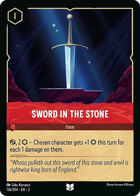 Sword In The Stone Card Front