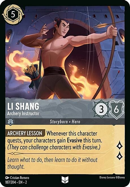 Li Shang - Archery Instructor Card Front