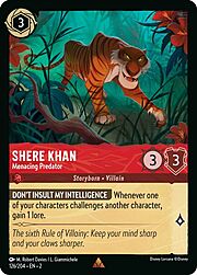 Shere Khan - Menacing Predator