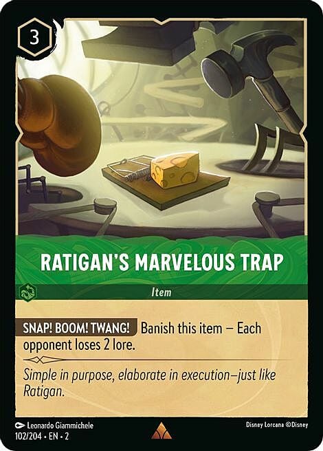 Ratigan's Marvelous Trap Card Front