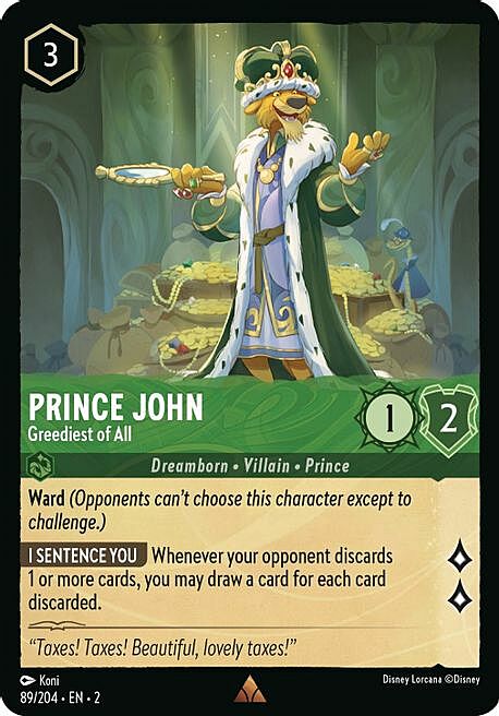 Prince John - Greediest of All Frente