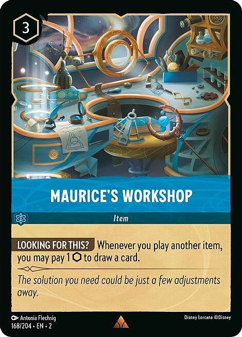 Maurice's Workshop Card Front