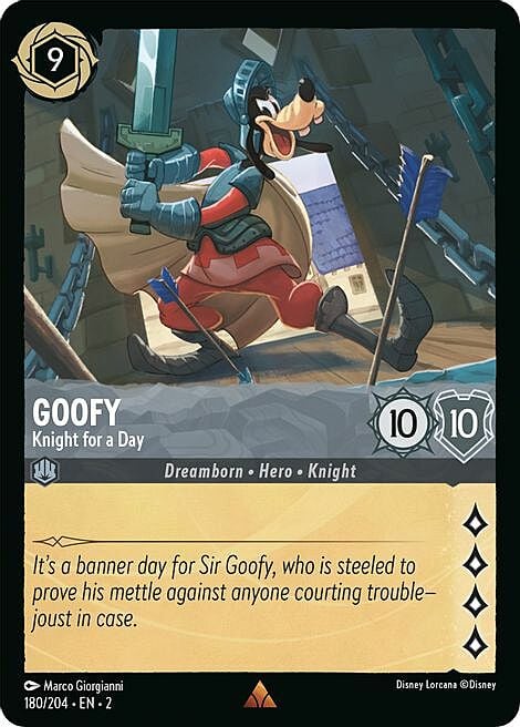 Goofy - Knight for a Day Card Front