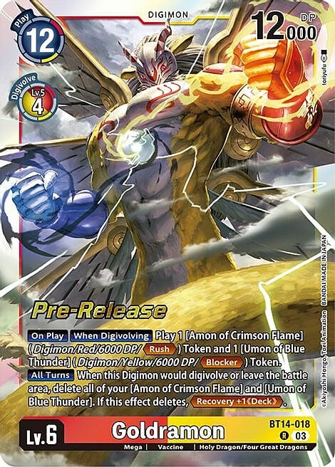 Goldramon Card Front