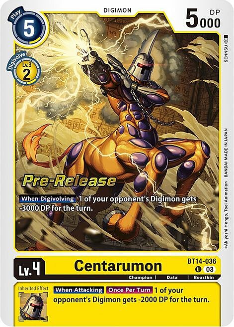 Centarumon Card Front