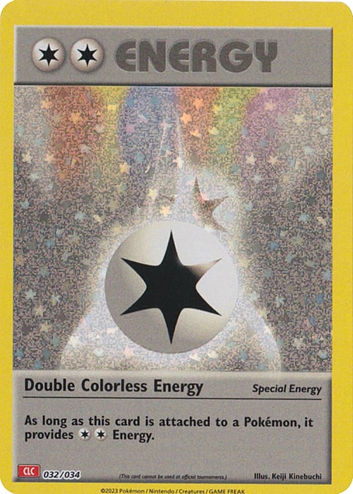 Double Colorless Energy Card Front