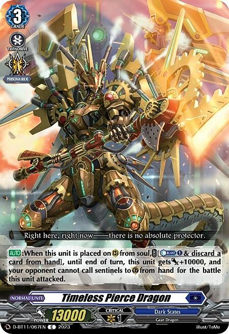 Timeless Pierce Dragon Card Front