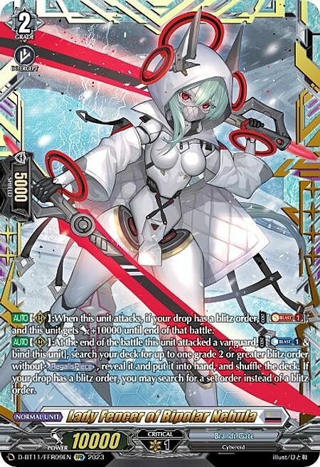 Lady Fencer of Bipolar Nebula Card Front