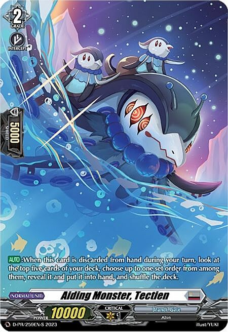 Aiding Monster, Tectien Card Front