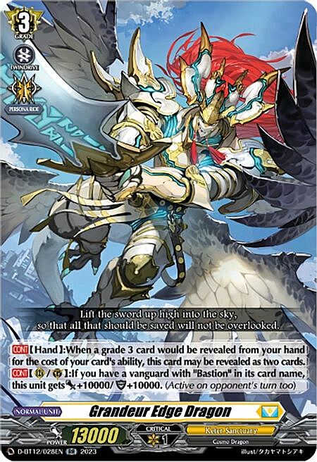 Grandeur Edge Dragon Card Front
