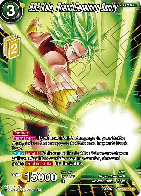 SS2 Kale, Friend Regaining Sanity Card Front