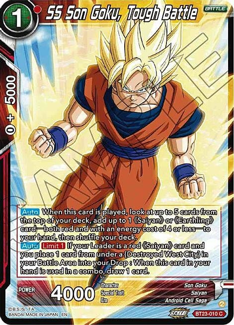 SS Son Goku, Tough Battle Frente