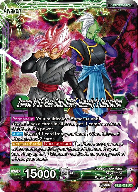 Zamasu & Goku Black // Zamasu & SS Rose Goku Black, Humanity's Destruction Frente