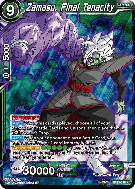 Zamasu, Final Tenacity Frente