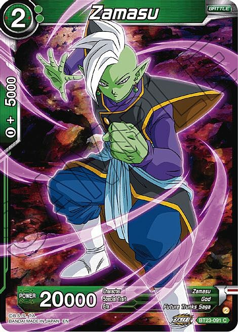 Zamasu Card Front