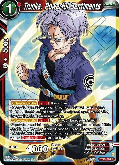 Trunks, Powerful Sentiments Frente