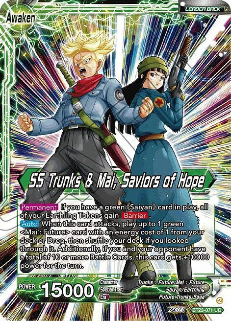 Trunks & Mai // SS Trunks & Mai, Saviors of Hope Frente