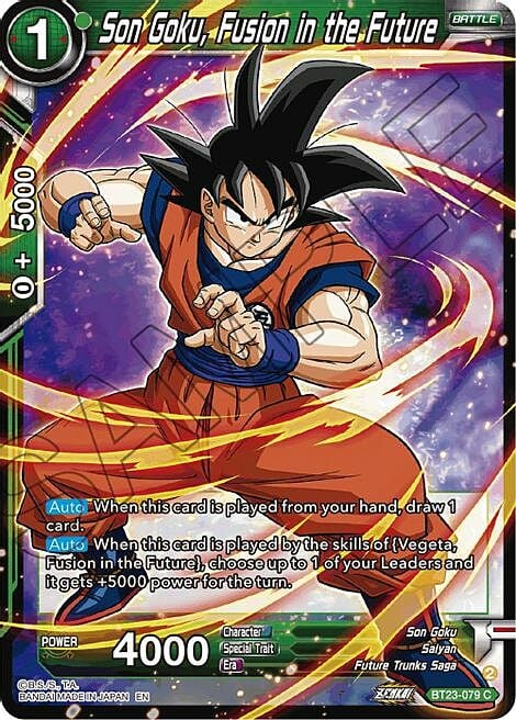 Son Goku, Fusion in the Future Card Front