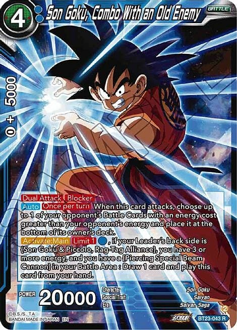 Son Goku, Combo With an Old Enemy Card Front