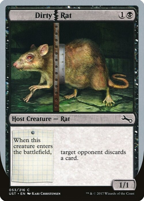 Dirty Rat Card Front