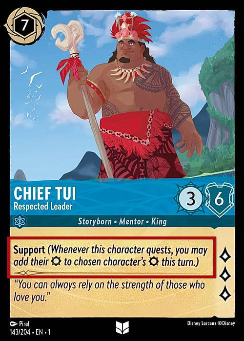 Chief Tui - Respected Leader Card Front